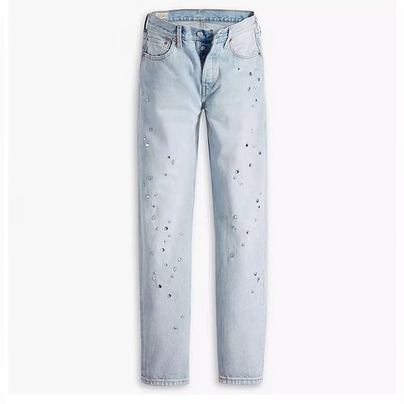 Levi’s 501 straight  leg with adorables stones - Picture 6 of 9